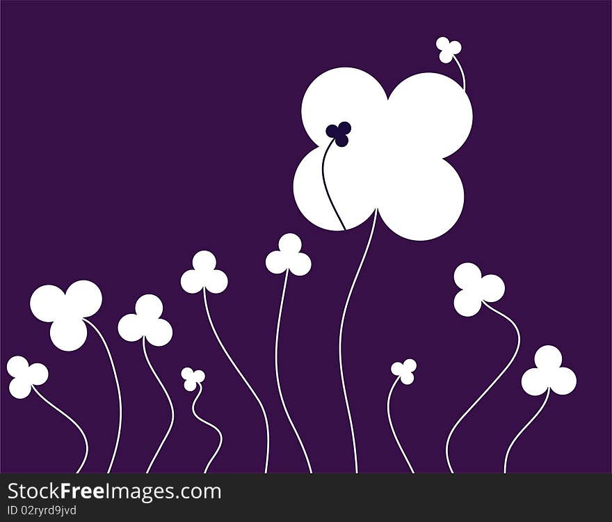 Four leaf clover card background