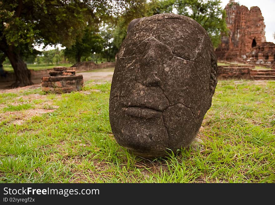 Stone Buddha Head