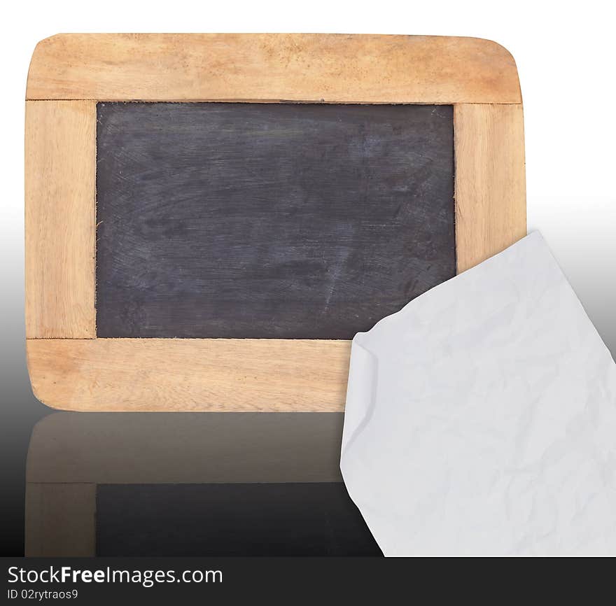 Blackboard,   isolated on white background