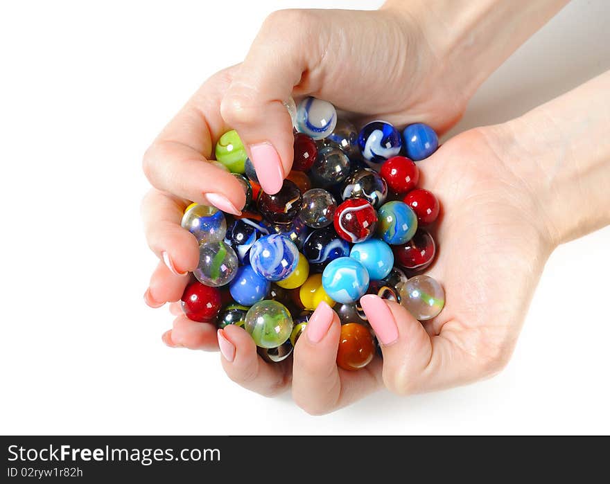 Beautiful hands with perfect manicure