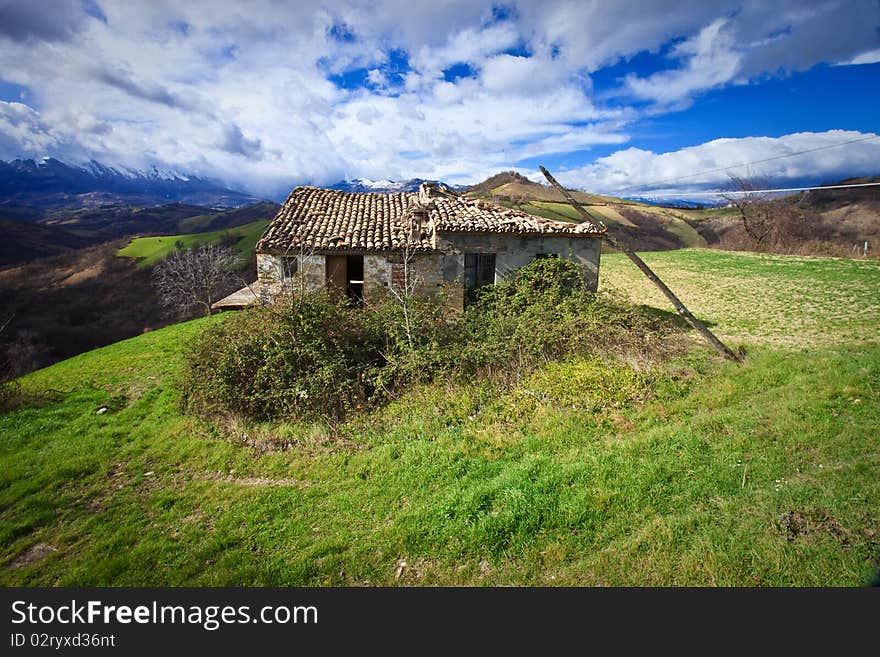 Lone House in Italy