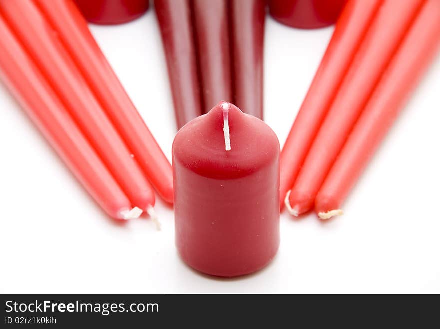 Red candle for the holidays