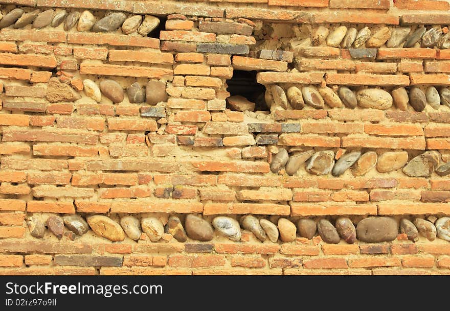 Stones and briks wall