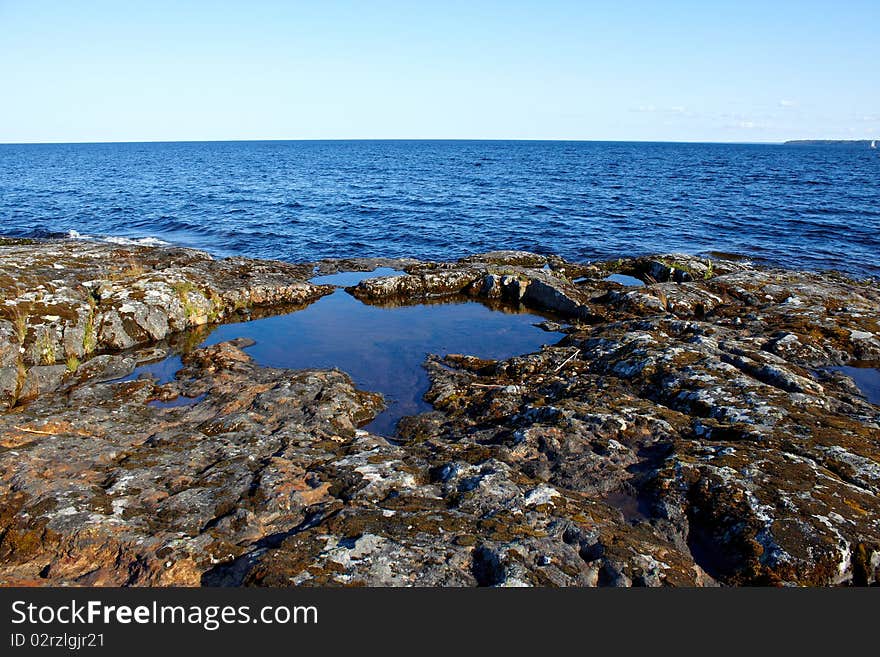 Stones in the lake