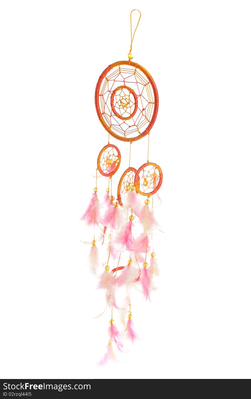 Orange And Pink Dreamcatcher