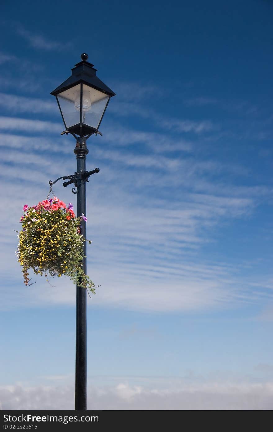 Vintage Lamp Post Scene