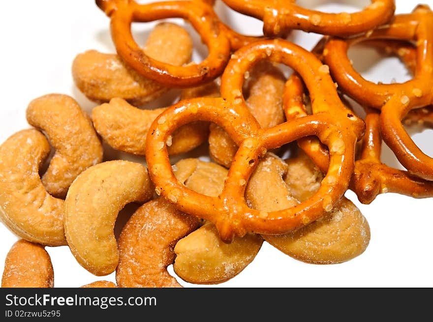 Pretzels and Cashew Nuts