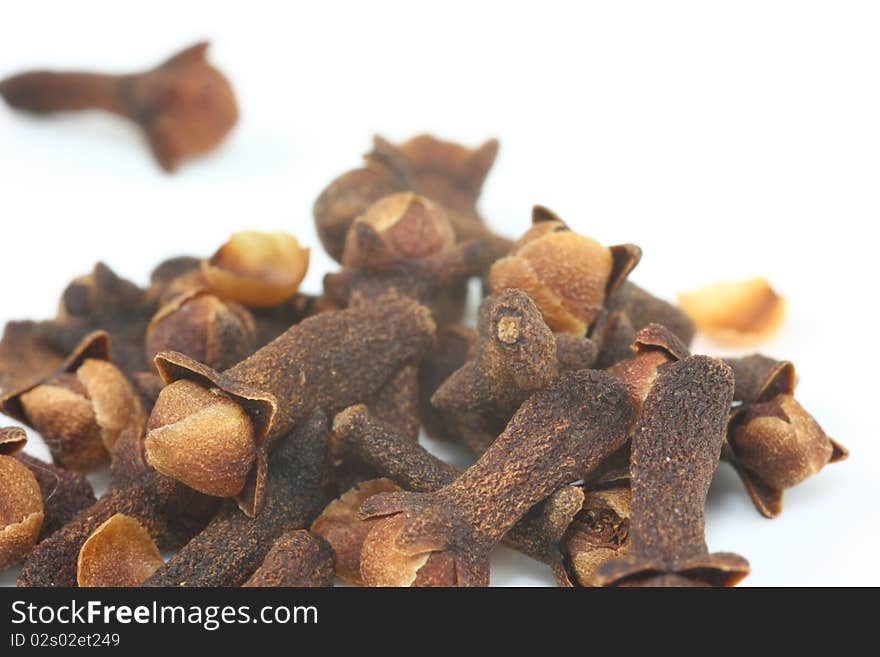 cloves on a white background