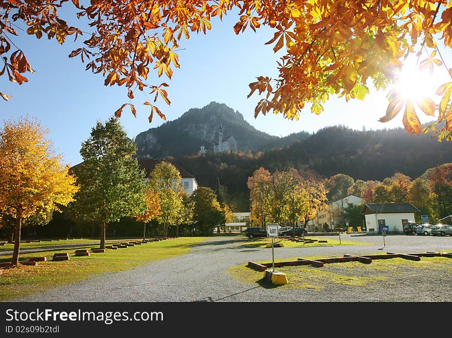 Autumn sun in Bavaria, Germany. Autumn sun in Bavaria, Germany