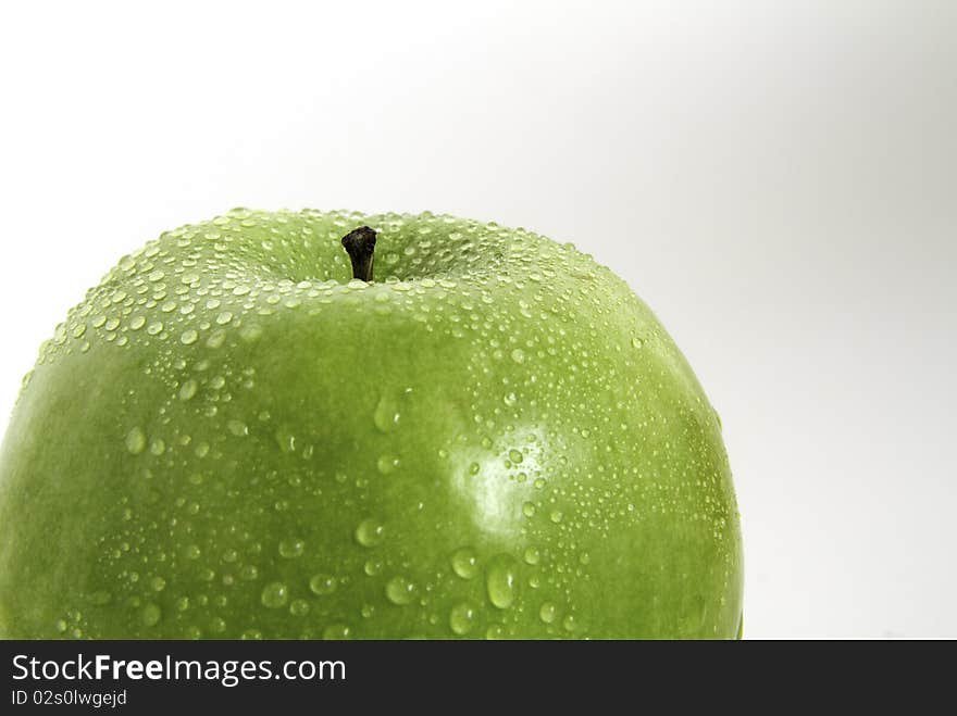 Green ripe healthy Granny Apple. Green ripe healthy Granny Apple