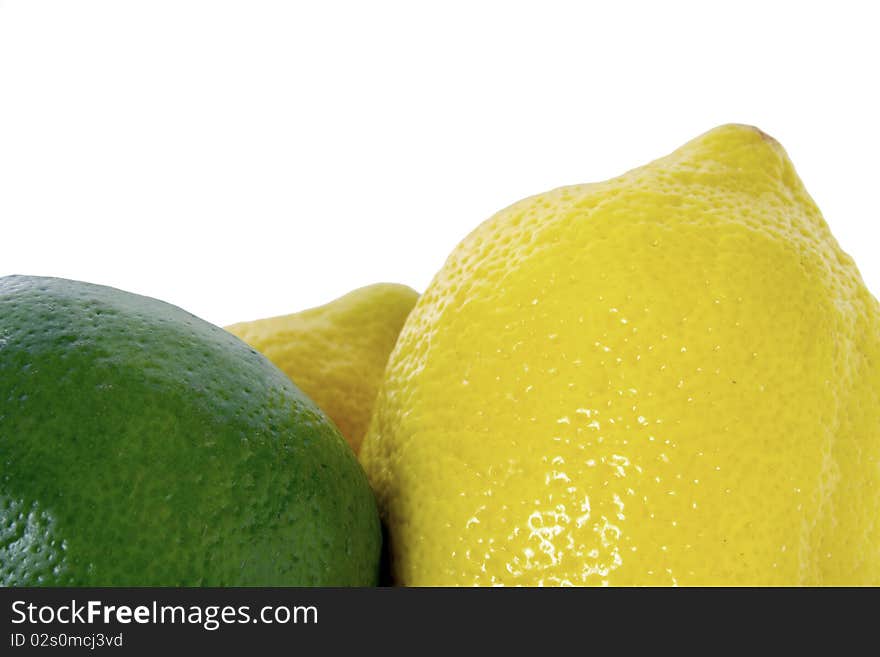 Bright colorful and healthy lemon and lime. Bright colorful and healthy lemon and lime