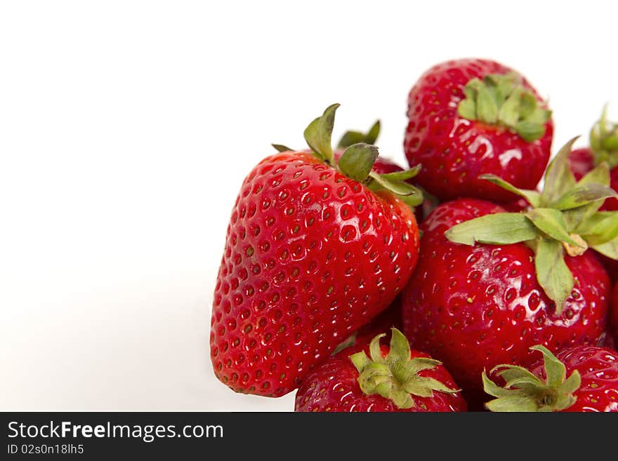 Bunch of red ripe and healthy strawberries. Bunch of red ripe and healthy strawberries