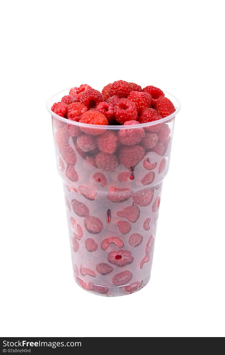 Ripe raspberries