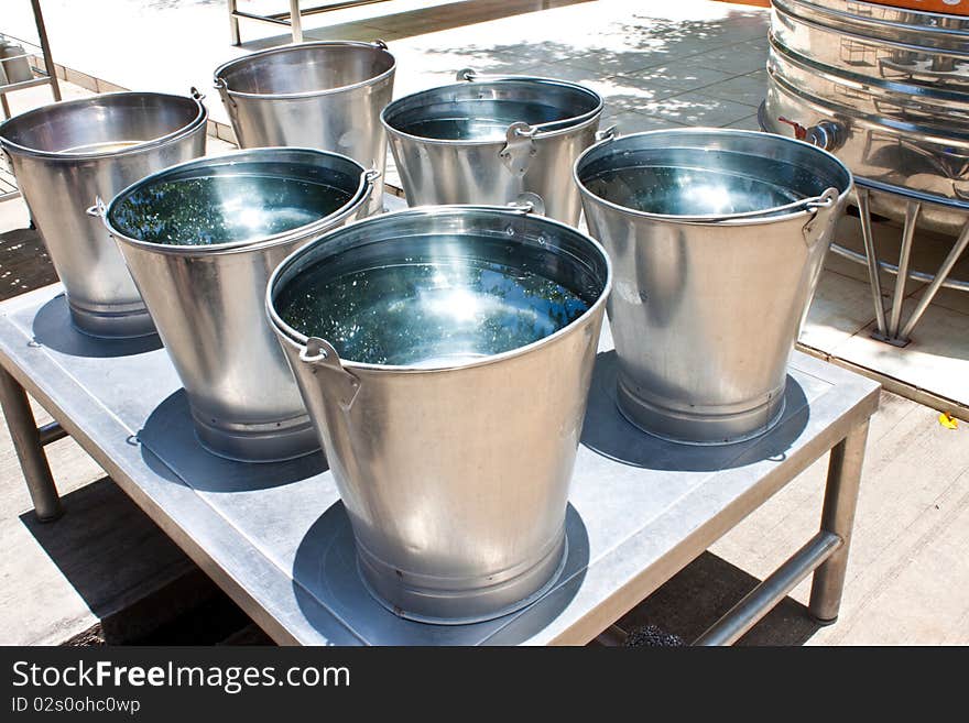 Water in the metal can