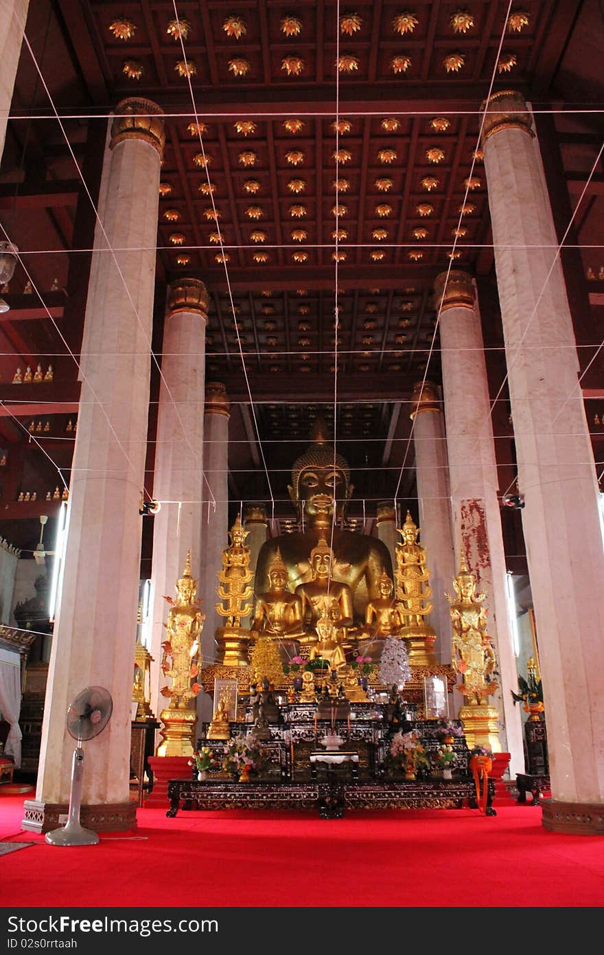 Thailand Nan Temple is Beautiful. If you can see it.