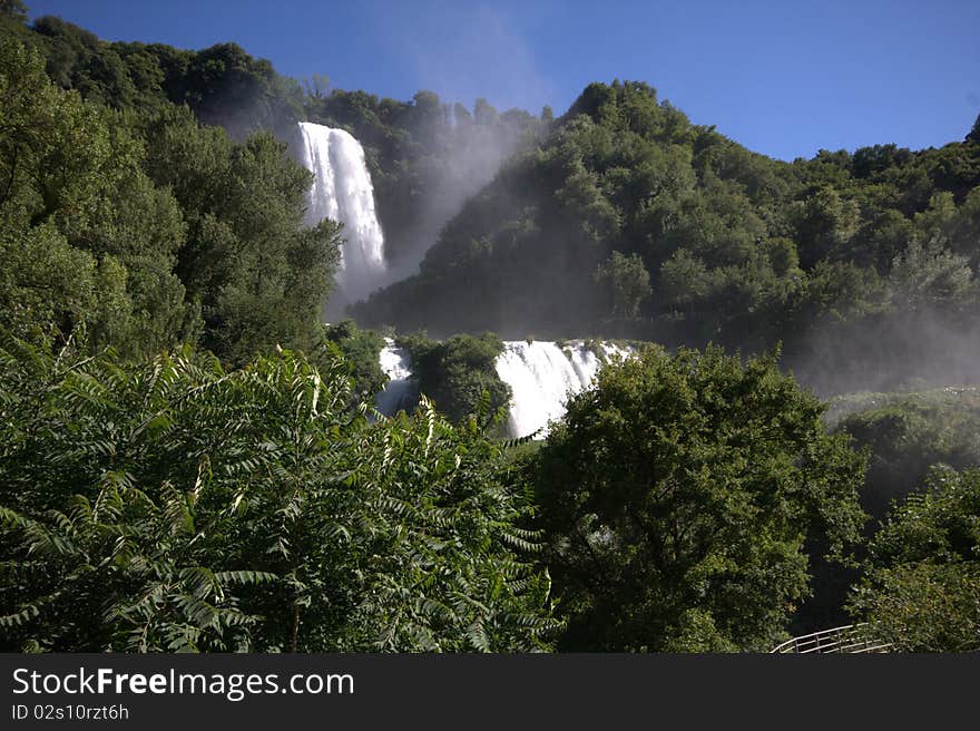 Power of Water - Marmore falls in umbria, Italy. Power of Water - Marmore falls in umbria, Italy.