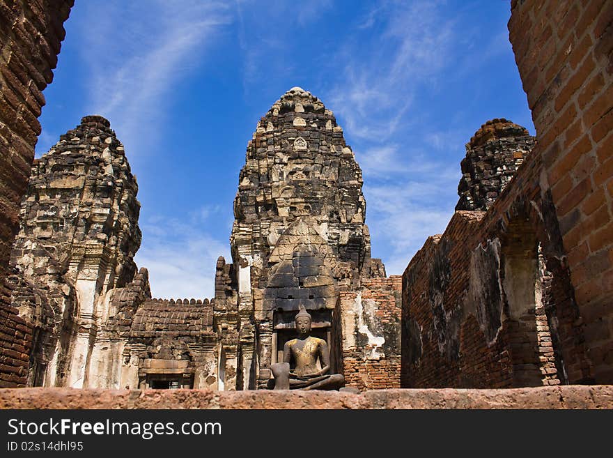 Pagoda in Lopburi of Thailand