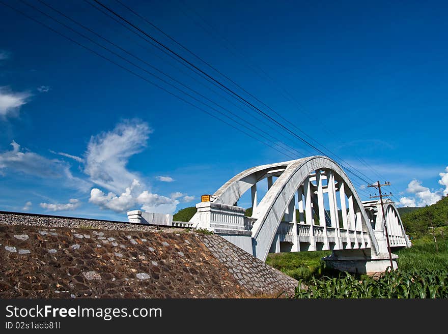 Tha Chompoo bridge, Lamphun, Thailand. Tha Chompoo bridge, Lamphun, Thailand