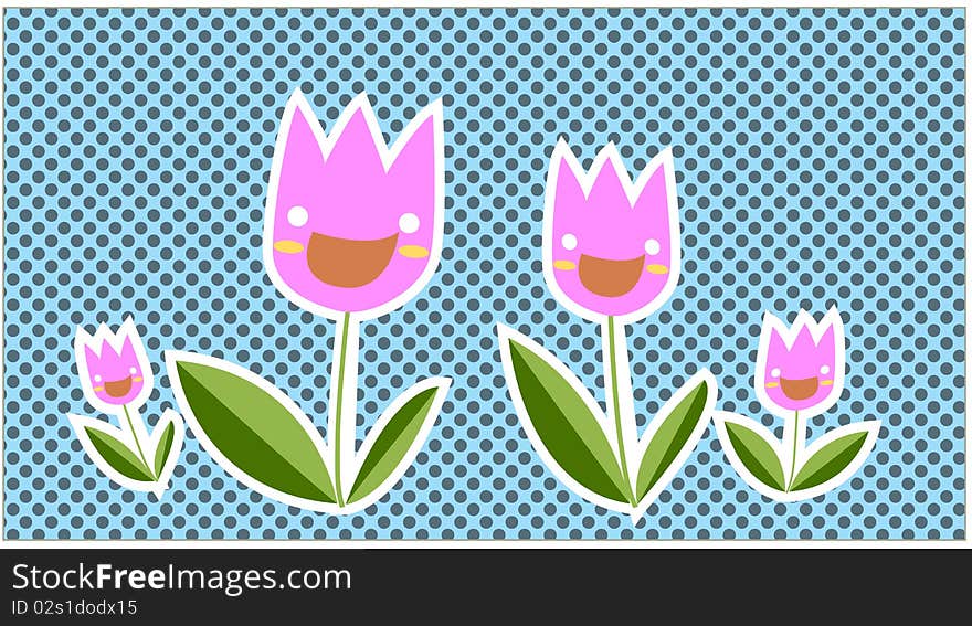 Happy tulip