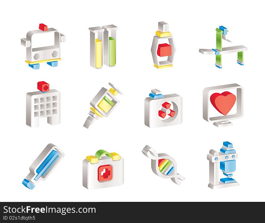 Medicine and healthcare icons - icon set