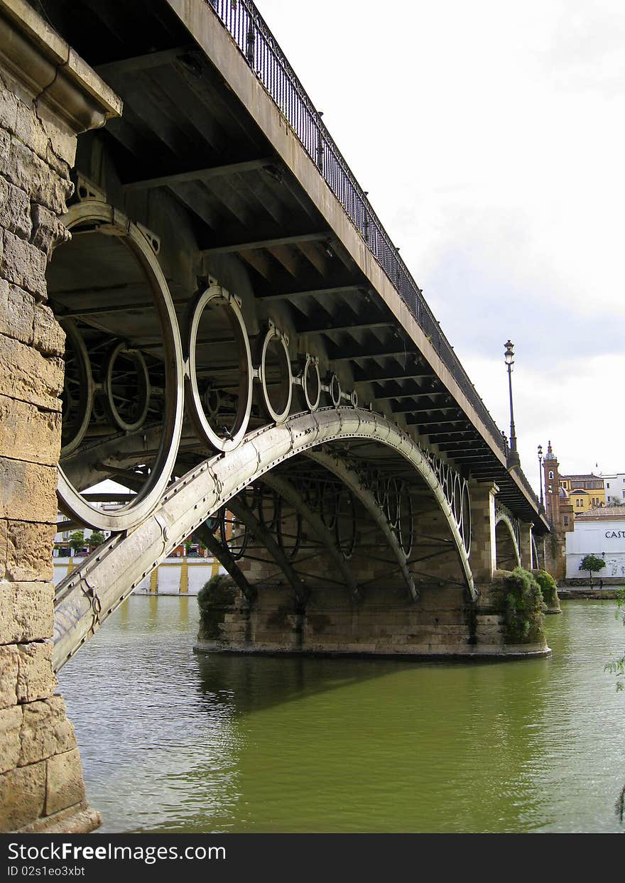 Old bridge in Seville.Spain. Old bridge in Seville.Spain