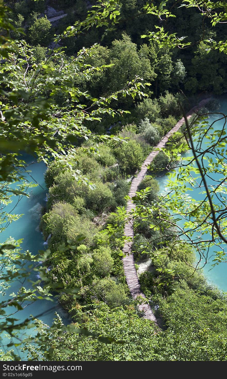 Lake in Plitvice, photo taken in Croatia National Park. Lake in Plitvice, photo taken in Croatia National Park