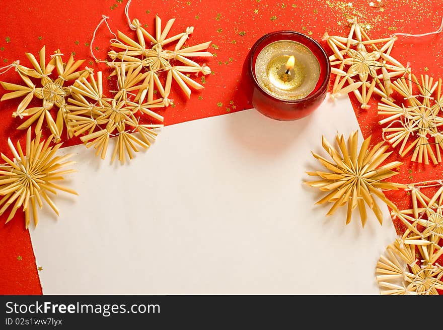 Christmas decorations. background with space for text or image.