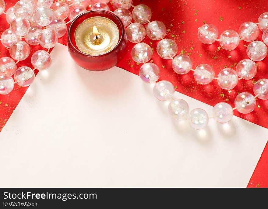 Christmas decorations. background with space for text or image.