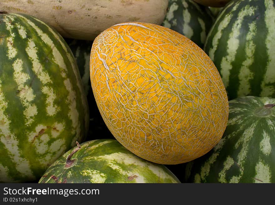 Fruit   melon   fresh  ripe