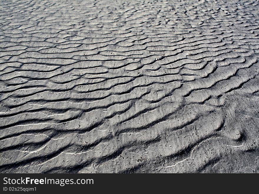 Patterns in beach sand