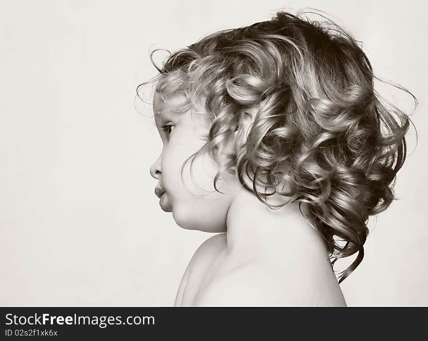 Portrait of the beautiful little boy. Portrait of the beautiful little boy.