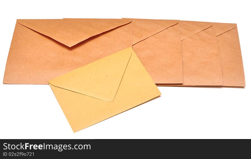 A letter envelope for mail postage shipping. A letter envelope for mail postage shipping