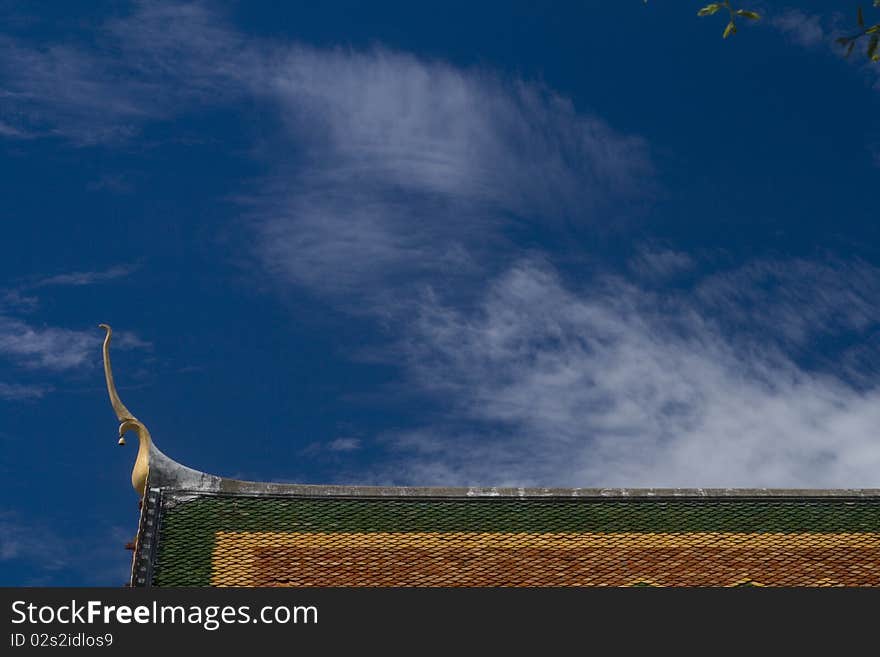 The ancient Thai architecture style