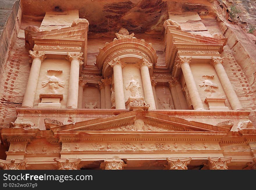 Part of Jordan Petra ancient temple. Part of Jordan Petra ancient temple