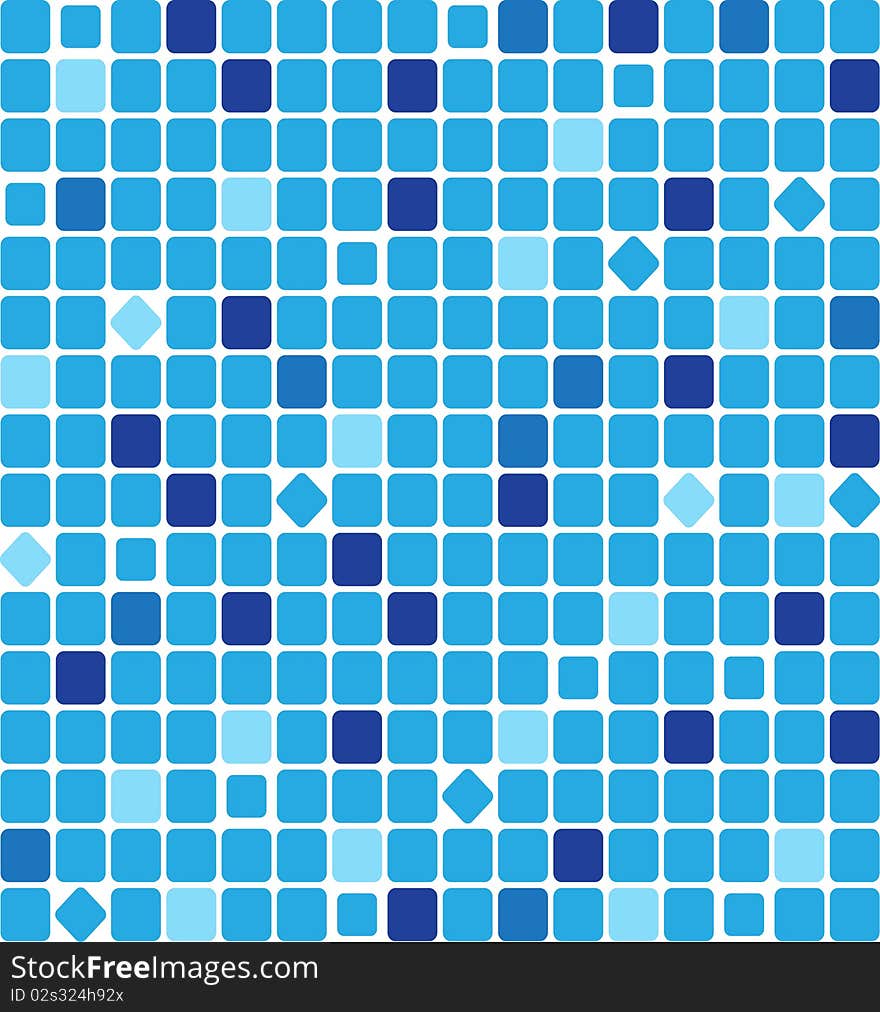 Abstract square pixel mosaic