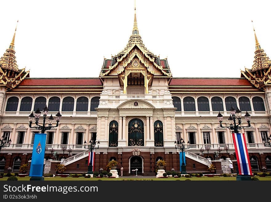 Famous Thailand's landmark, Grand Palace in Bangkok. Famous Thailand's landmark, Grand Palace in Bangkok