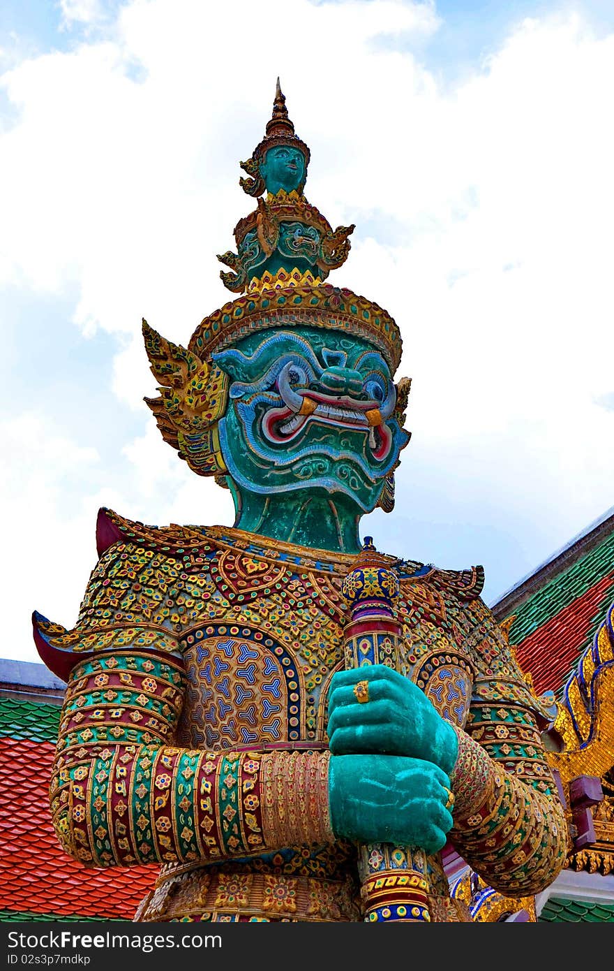 The Giant Statue in Grand Palace, Bangkok Thailand