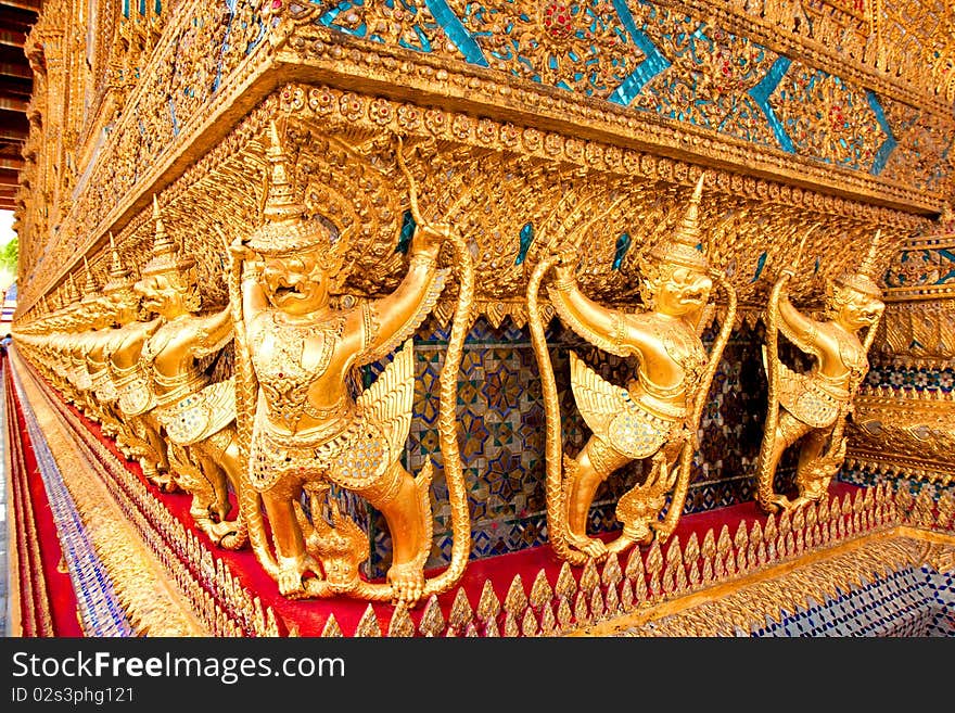 Famous Thailand's landmark, Grand Palace in Bangkok. Famous Thailand's landmark, Grand Palace in Bangkok