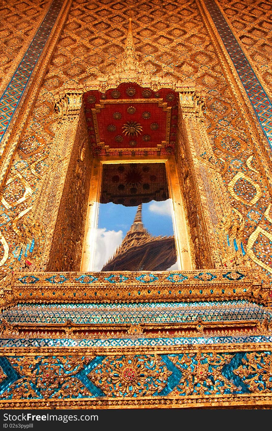 Famous Thailand's landmark, Grand Palace in Bangkok. Famous Thailand's landmark, Grand Palace in Bangkok