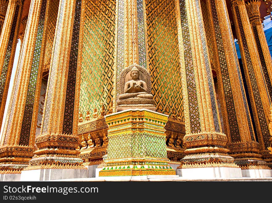 Famous Thailand's landmark, Grand Palace in Bangkok. Famous Thailand's landmark, Grand Palace in Bangkok