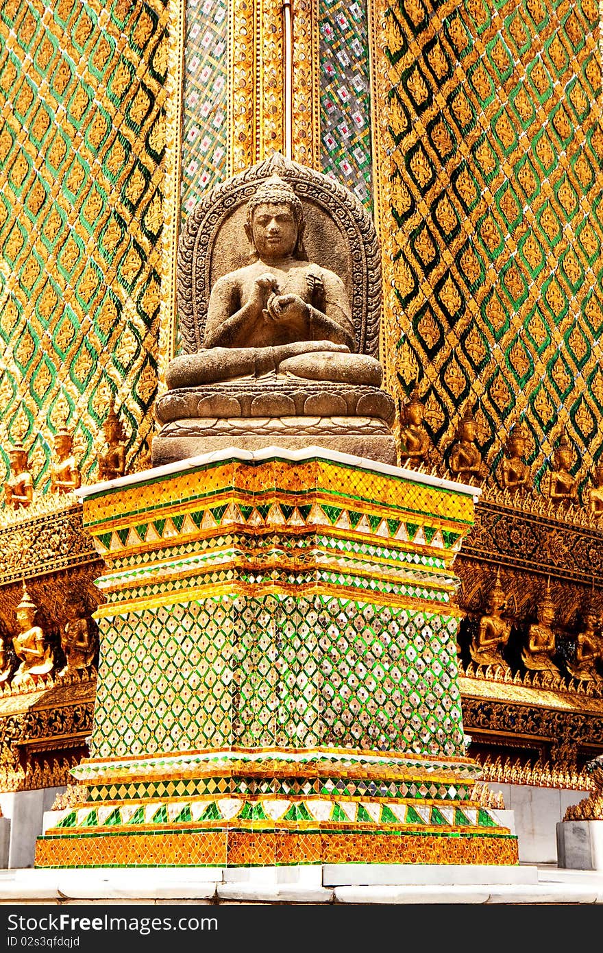 Famous Thailand's landmark, Grand Palace in Bangkok. Famous Thailand's landmark, Grand Palace in Bangkok