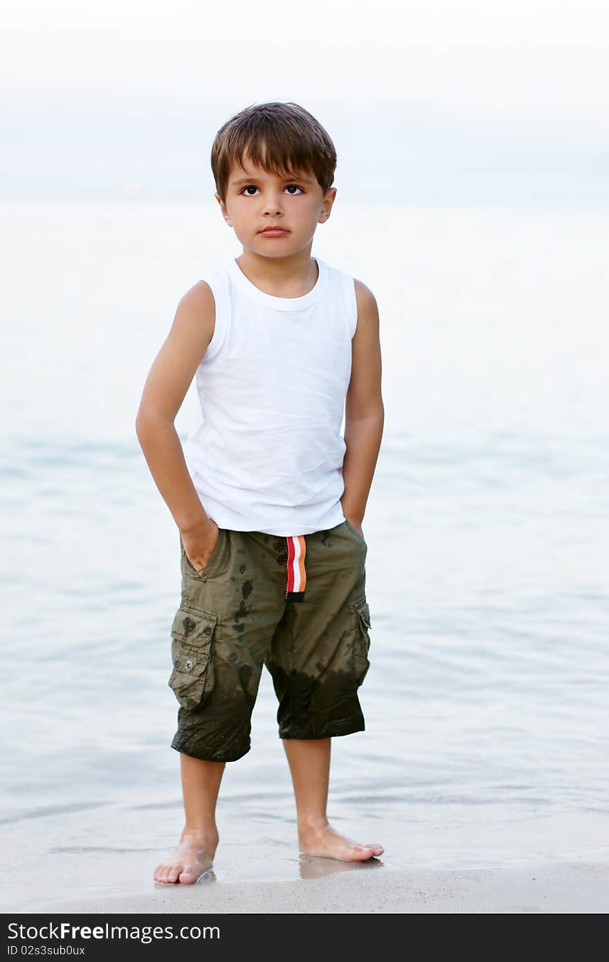 Kid on beach