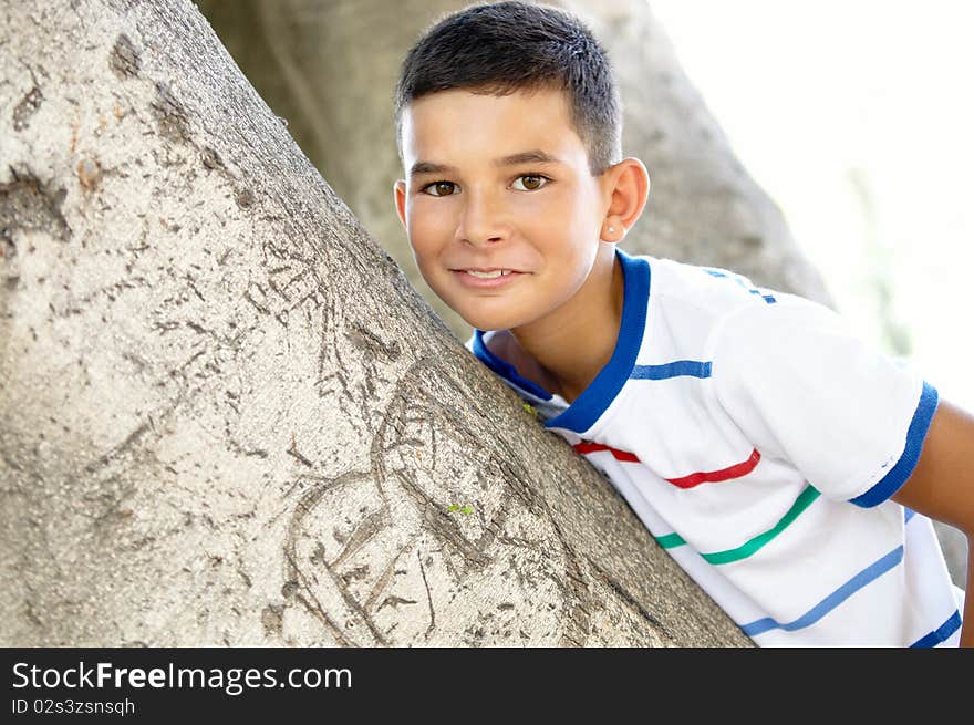 Portrait of a boy .