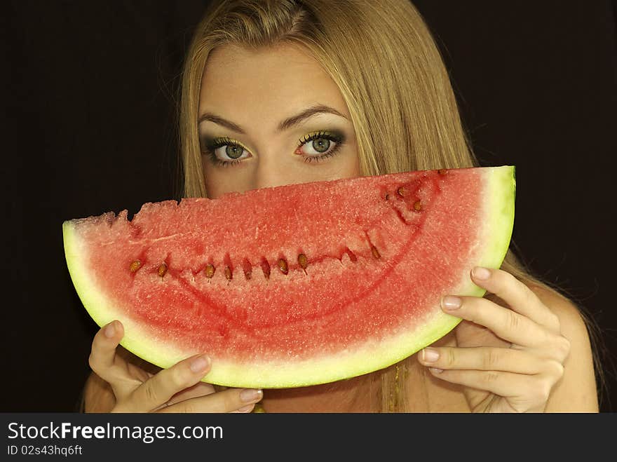 Ripe watermelon