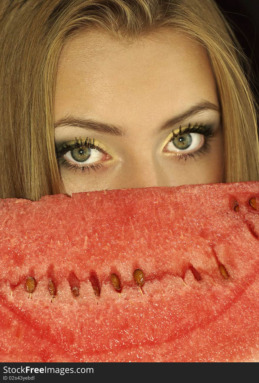 Ripe watermelon