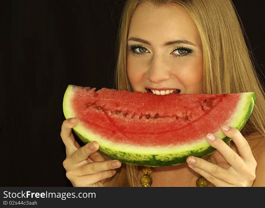 Ripe watermelon