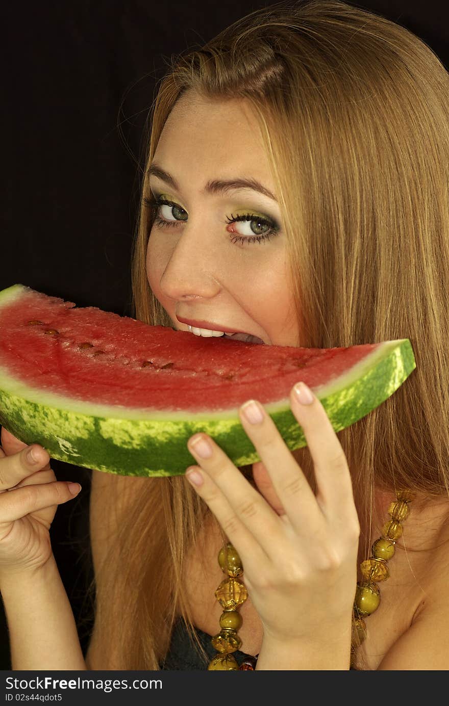 Ripe watermelon