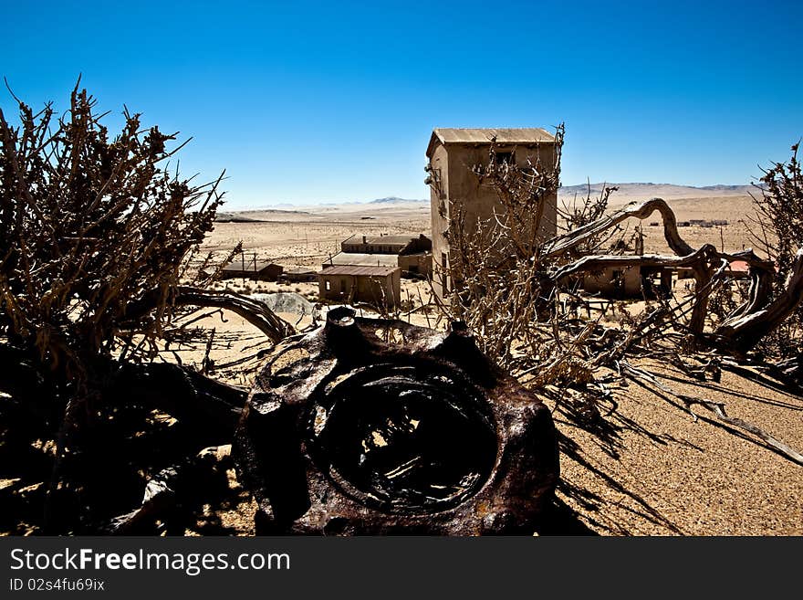 town Kolmanskop in Namibia