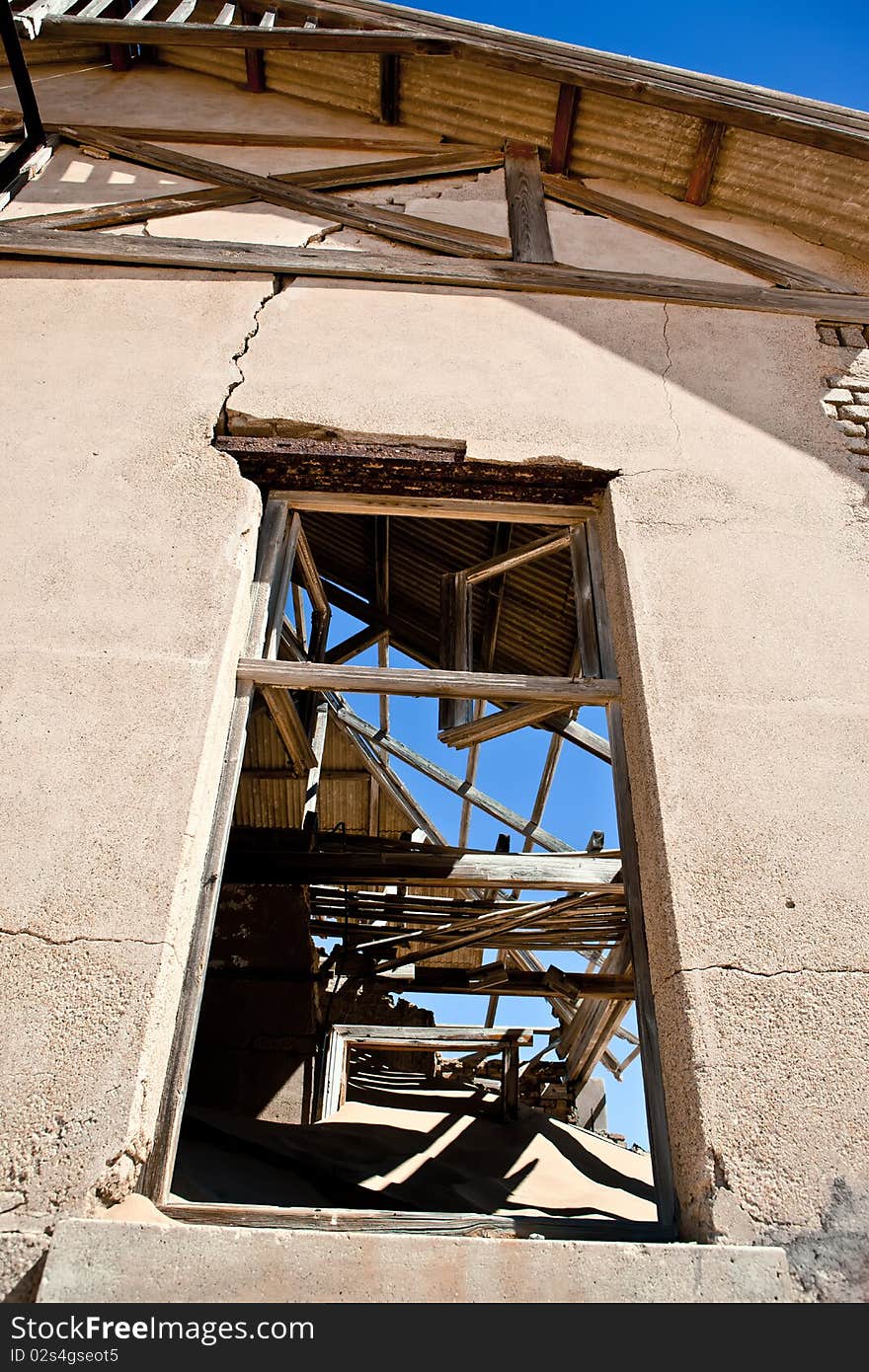 Town Kolmanskop in Namibia