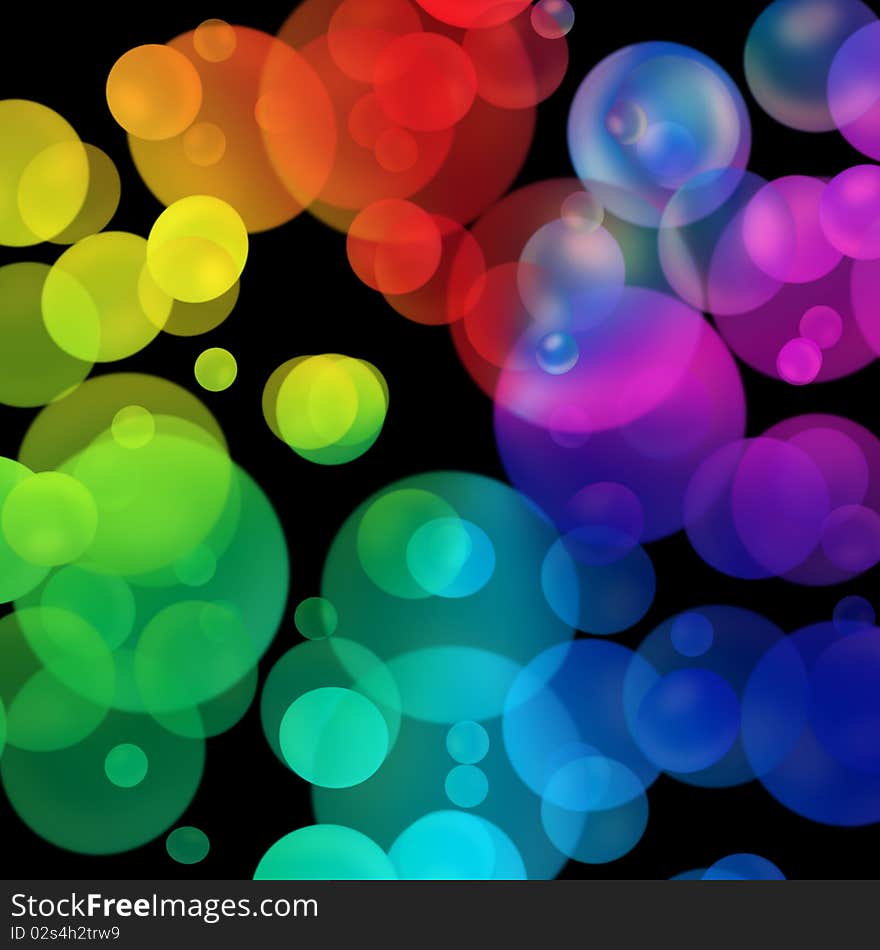 Colored bubbles